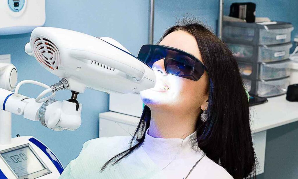 Professional Zoom teeth whitening treatment at Coit Dental, Frisco TX